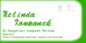 melinda kompanek business card